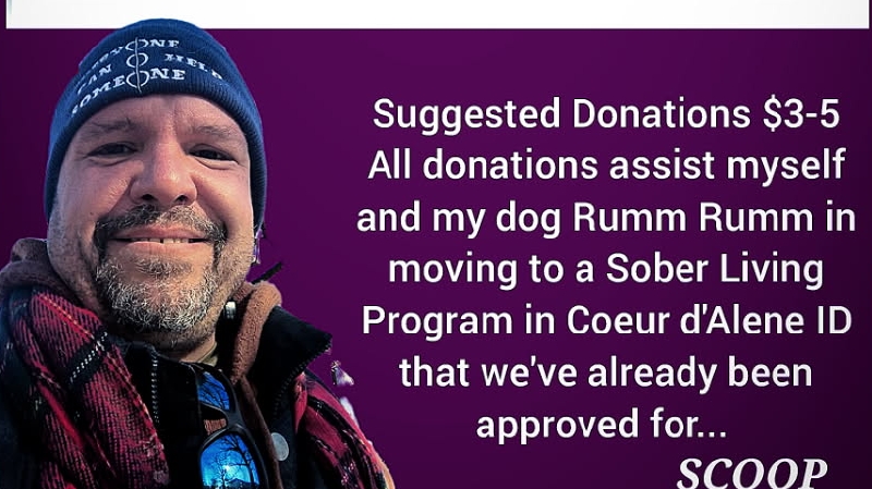 GoFundMe banner for @scoop