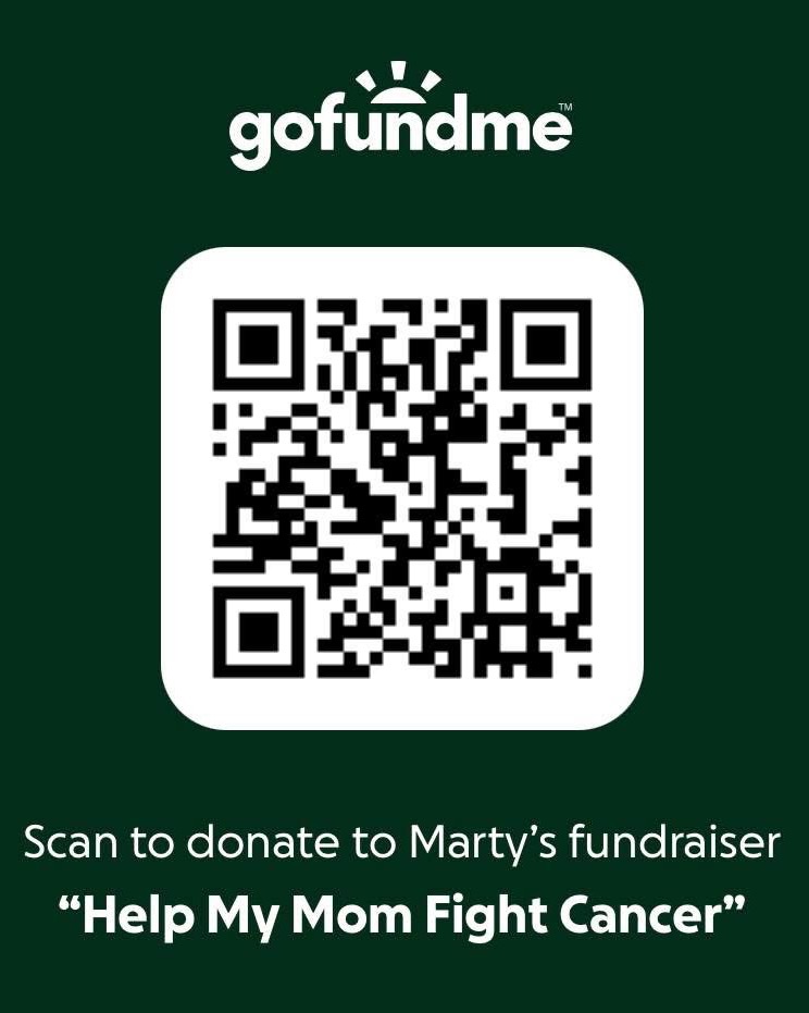 GoFundMe banner for @marty