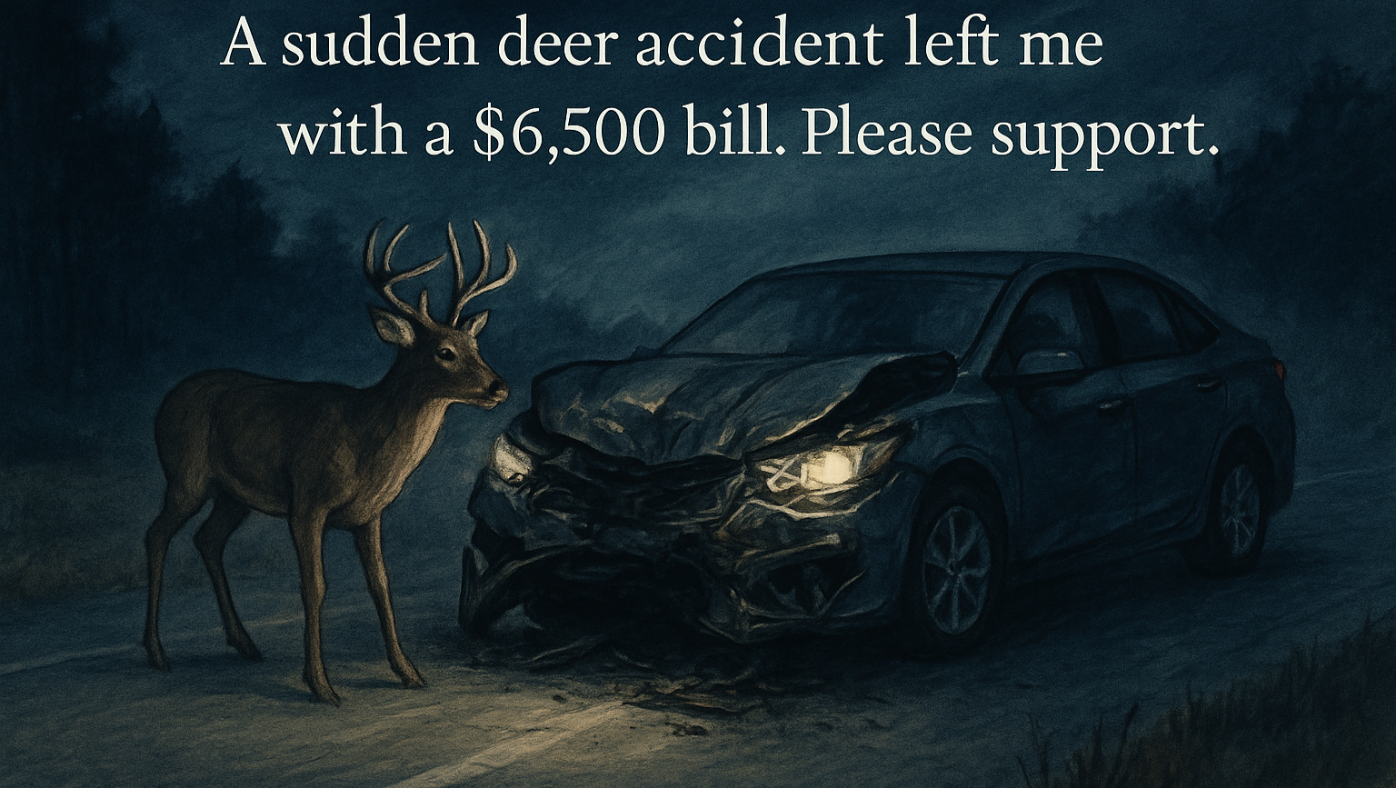 GoFundMe banner for @sai