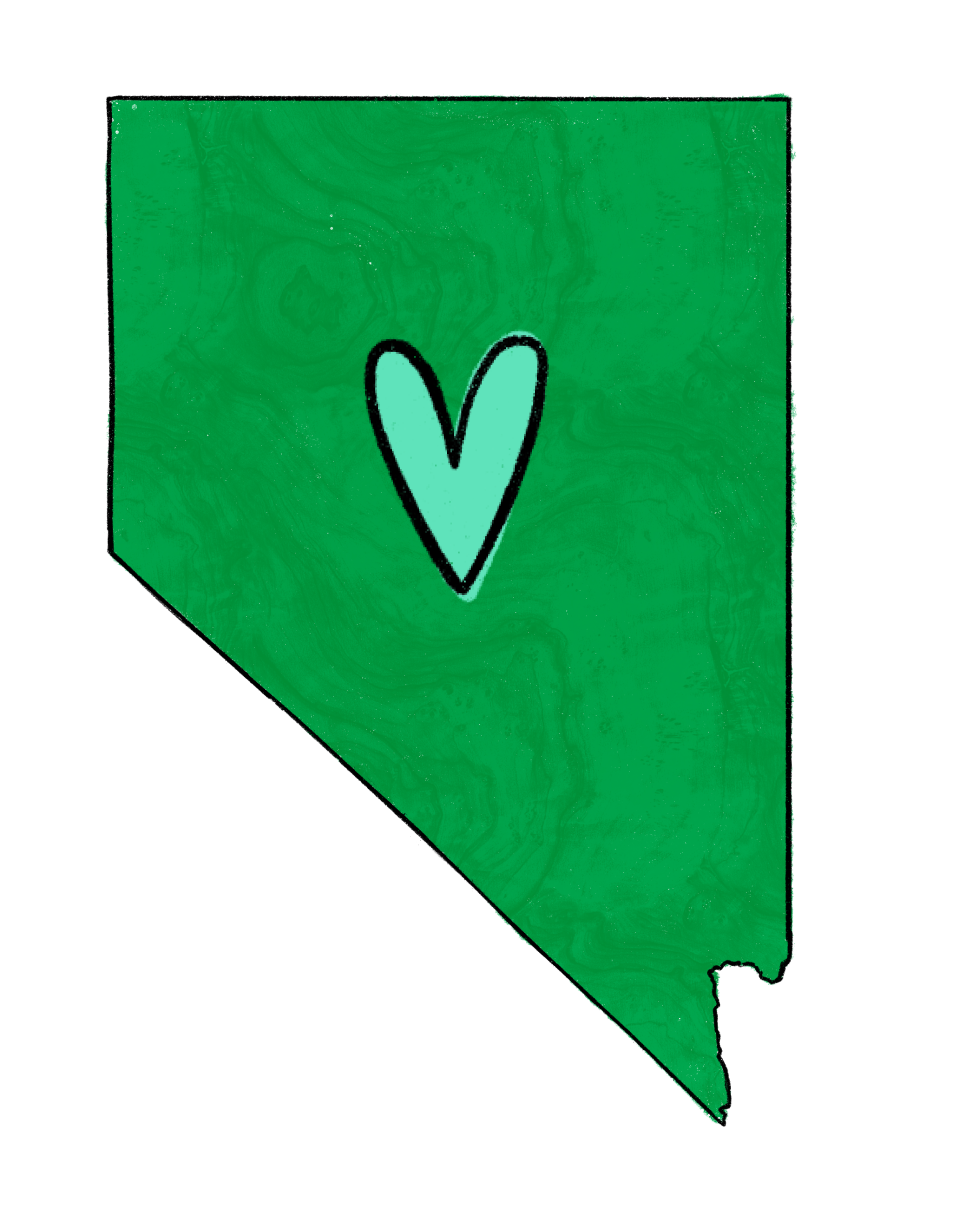 nevada state outline