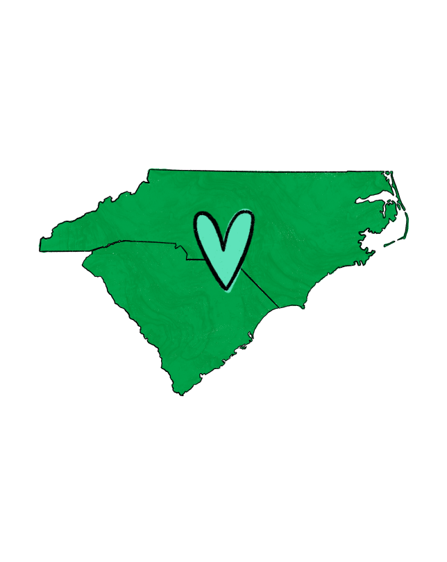 Georgia with a green heart